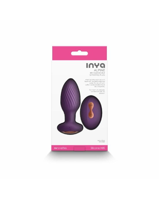 Анальна пробка з вібрацією NS Novelties INYA - Alpine - Purple Анальна пробка з вібрацією NS Novelties INYA - Alpine - Purple