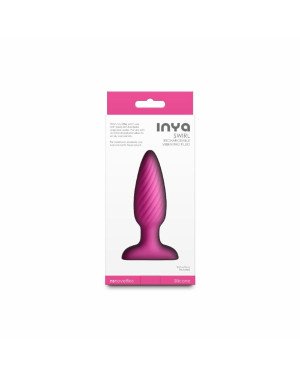Анальна пробка з вібрацією NS Novelties INYA - Swirl - Pink