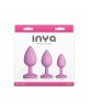 Набір анальних пробок NS Novelties INYA - Triple Ace Kit - Blush Набір анальних пробок NS Novelties INYA - Triple Ace Kit - Blush