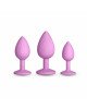 Набір анальних пробок NS Novelties INYA - Triple Ace Kit - Blush Набір анальних пробок NS Novelties INYA - Triple Ace Kit - Blush