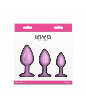 Набір анальних пробок NS Novelties INYA - Triple Ace Kit - Blush Набір анальних пробок NS Novelties INYA - Triple Ace Kit - Blush