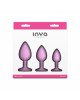 Набір анальних пробок NS Novelties INYA - Triple Ace Kit - Blush Набір анальних пробок NS Novelties INYA - Triple Ace Kit - Blush