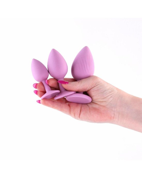 Набір анальних пробок NS Novelties INYA - Triple Ace Kit - Blush Набір анальних пробок NS Novelties INYA - Triple Ace Kit - Blush