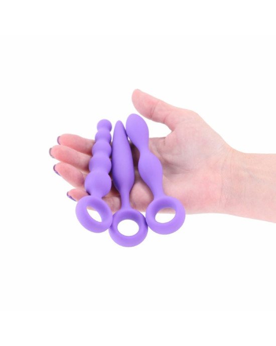 Набір анальних іграшок NS Novelties INYA - Trio Kit - Purple Набір анальних іграшок NS Novelties INYA - Trio Kit - Purple