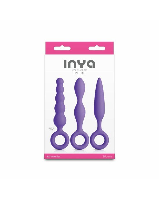 Набір анальних іграшок NS Novelties INYA - Trio Kit - Purple Набір анальних іграшок NS Novelties INYA - Trio Kit - Purple