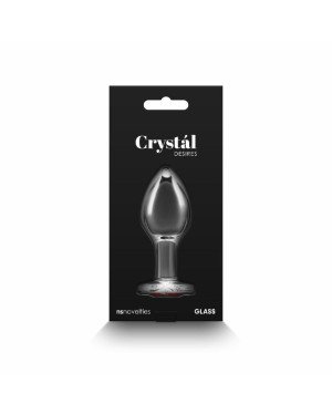 Скляна анальна пробка NS Novelties Crystal - Desires - Red Heart - Medium Скляна анальна пробка NS Novelties Crystal - Desires - Red Heart - Medium