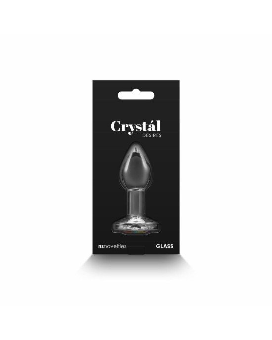 Скляна анальна пробка NS Novelties Crystal - Desires - Rainbow Gem - Small Скляна анальна пробка NS Novelties Crystal - Desires - Rainbow Gem - Small