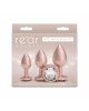 Набір анальних пробок NS Novelties Rear Assets - Trainer Kit - Iridescent Champagne - Clear Gem Набір анальних пробок NS Novelties Rear Assets - Trainer Kit - Iridescent Champagne - Clear Gem