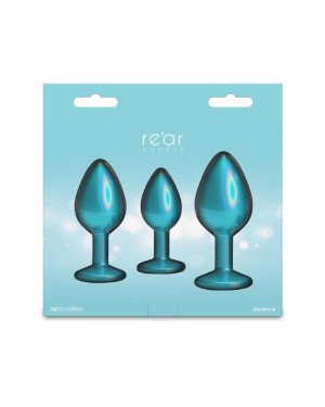 Набір анальних пробок NS Novelties Rear Assets - Trainer Kit - Iridescent Teal - Teal Gem Набір анальних пробок NS Novelties Rear Assets - Trainer Kit - Iridescent Teal - Teal Gem