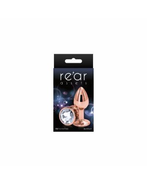 Анальна пробка NS Novelties Rear Assets - Rose Gold - Small - Clear Анальна пробка NS Novelties Rear Assets - Rose Gold - Small - Clear