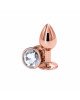 Анальна пробка NS Novelties Rear Assets - Rose Gold - Small - Clear Анальна пробка NS Novelties Rear Assets - Rose Gold - Small - Clear