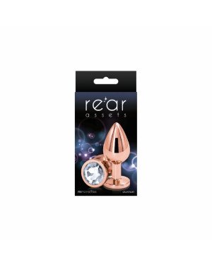 Анальна пробка NS Novelties Rear Assets - Rose Gold - Medium - Clear Анальна пробка NS Novelties Rear Assets - Rose Gold - Medium - Clear