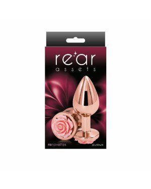 Анальна пробка NS Novelties Rear Assets - Rose - Medium - Pink Анальна пробка NS Novelties Rear Assets - Rose - Medium - Pink