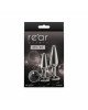 Набір анальних пробок NS Novelties Rear Assets - Tapered Trainer Kit - Gunmetal - Black