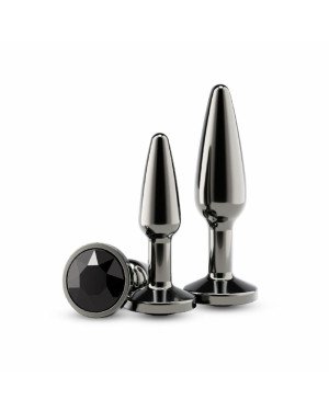 Набір анальних пробок NS Novelties Rear Assets - Tapered Trainer Kit - Gunmetal - Black