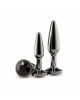 Набір анальних пробок NS Novelties Rear Assets - Tapered Trainer Kit - Gunmetal - Black