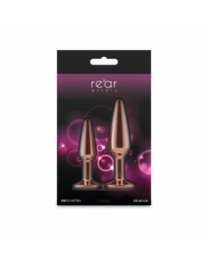 Набір анальних пробок NS Novelties Rear Assets - Tapered Trainer Kit - Rose Gold - Pink