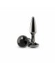 Анальна пробка NS Novelties Rear Assets - Tapered - Small - Gunmetal - Black Анальна пробка NS Novelties Rear Assets - Tapered - Small - Gunmetal - Black
