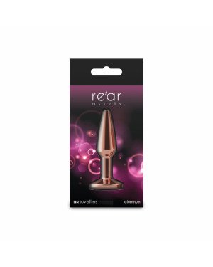 Анальна пробка NS Novelties Rear Assets - Tapered - Small - Rose Gold - Pink