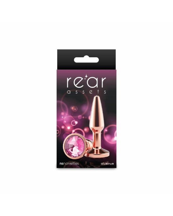 Анальна пробка NS Novelties Rear Assets - Tapered - Small - Rose Gold - Pink Анальна пробка NS Novelties Rear Assets - Tapered - Small - Rose Gold - Pink