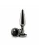Анальна пробка NS Novelties Rear Assets - Tapered - Medium - Gunmetal - Black Анальна пробка NS Novelties Rear Assets - Tapered - Medium - Gunmetal - Black