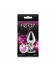 Анальна пробка NS Novelties Rear Assets - Silver - Medium - Pink Gem Анальна пробка NS Novelties Rear Assets - Silver - Medium - Pink Gem
