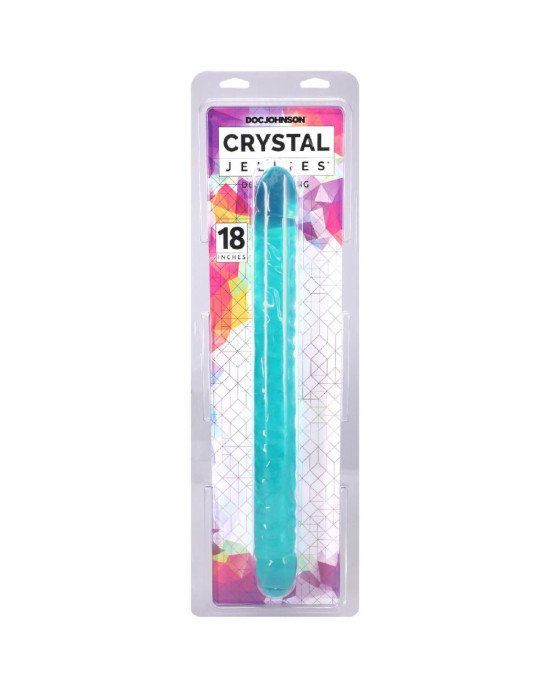 Фалоімітатор двосторонній Doc Johnson Crystal Jellies Double Dong Фалоімітатор двосторонній Doc Johnson Crystal Jellies Double Dong