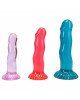 Набір фалоімітаторів Doc Johnson Crystal Jellies - Dong Starter Set - Purple, Pink, Green Набір фалоімітаторів Doc Johnson Crystal Jellies - Dong Starter Set - Purple, Pink, Green