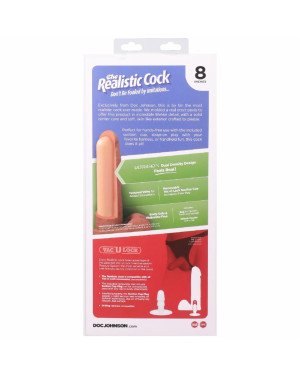 Фалоімітатор Doc Johnson The Realistic Cock ULTRASKYN - 8 Inch with Balls Caramel Фалоімітатор Doc Johnson The Realistic Cock ULTRASKYN - 8 Inch with Balls Caramel
