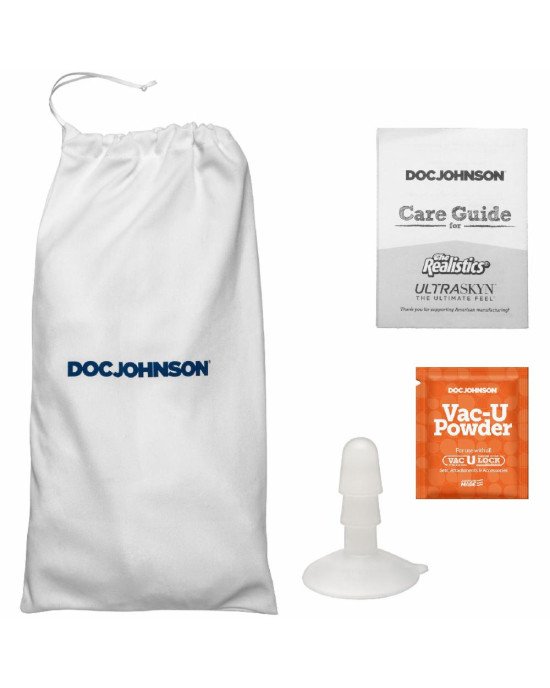 Фалоімітатор Doc Johnson The Realistic Cock ULTRASKYN - 8 Inch with Balls Caramel Фалоімітатор Doc Johnson The Realistic Cock ULTRASKYN - 8 Inch with Balls Caramel