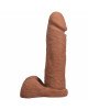 Фалоімітатор Doc Johnson The Realistic Cock ULTRASKYN - 8 Inch with Balls Caramel Фалоімітатор Doc Johnson The Realistic Cock ULTRASKYN - 8 Inch with Balls Caramel