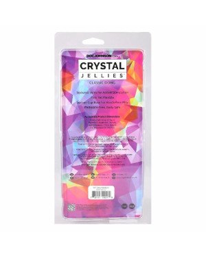 Дилдо Doc Johnson Crystal Jellies - 8.5 Inch Сlassic Dong - Rainbow
