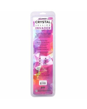 Фентезійний фалоімітатор Doc Johnson Crystal Jellies - Invader Dong 8.5 Inch - Purple
