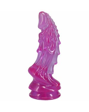 Фентезійний фалоімітатор Doc Johnson Crystal Jellies - Invader Dong 8.5 Inch - Purple