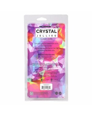 Дилдо Doc Johnson Crystal Jellies - 7 Inch Сlassic Dong - Rainbow