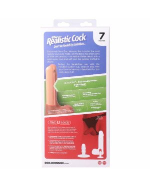 Фалоімітатор Doc Johnson The Realistic Cock ULTRASKYN - 7 Inch with Balls Caramel