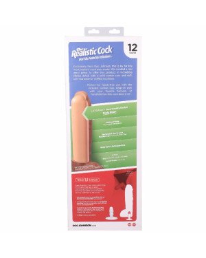 Фалоімітатор Doc Johnson The Realistic Cock ULTRASKYN - 12 Inch Hung with Balls Chocolate