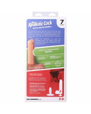 Фалоімітатор Doc Johnson The Realistic Cock ULTRASKYN - 7 Inch with Balls Chocolate Фалоімітатор Doc Johnson The Realistic Cock ULTRASKYN - 7 Inch with Balls Chocolate