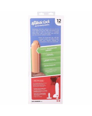 Фалоімітатор Doc Johnson The Realistic Cock ULTRASKYN - 12 Inch Hung with Balls Caramel