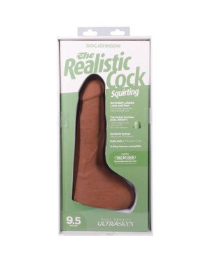 Фалоімітатор, що кінчає Doc Johnson The Realistic Cock ULTRASKYN - Squirting 9,5 Inch Caramel Фалоімітатор, що кінчає Doc Johnson The Realistic Cock ULTRASKYN - Squirting 9,5 Inch Caramel