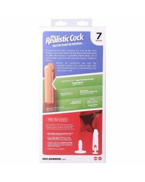 Фалоімітатор Doc Johnson The Realistic Cock ULTRASKYN - 7 Inch Vanilla Фалоімітатор Doc Johnson The Realistic Cock ULTRASKYN - 7 Inch Vanilla