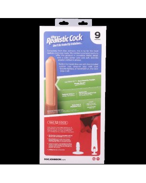 Фалоімітатор Doc Johnson The Realistic Cock ULTRASKYN - 9 Inch Chocolate Фалоімітатор Doc Johnson The Realistic Cock ULTRASKYN - 9 Inch Chocolate