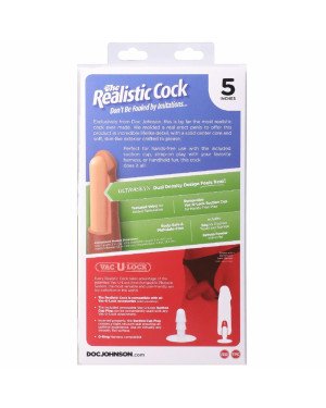 Фалоімітатор Doc Johnson The Realistic Cock ULTRASKYN - 5 Inch Vanilla