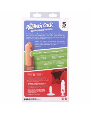 Фалоімітатор Doc Johnson The Realistic Cock ULTRASKYN - 5 Inch Chocolate Фалоімітатор Doc Johnson The Realistic Cock ULTRASKYN - 5 Inch Chocolate