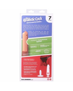Фалоімітатор Doc Johnson The Realistic Cock ULTRASKYN - 7 Inch Chocolate