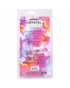 Дилдо Doc Johnson Crystal Jellies - 4.5 Inch Classic Dong - Rainbow