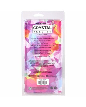 Дилдо Doc Johnson Crystal Jellies - 6.5 Inch Classic Dong - Rainbow