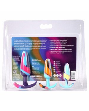 Набір анальних пробок Doc Johnson Mood Naughty 1 Kaleidoscope Trainer Set