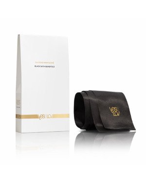 Сатинова пов'язка на очі YESforLOV BLACK SATIN BLINDFOLD