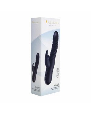Вібратор-кролик S Pleasures Premium Rave Black Вібратор-кролик S Pleasures Premium Rave Black